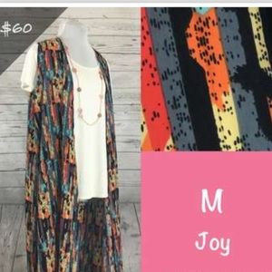 Lularoe Medium Joy Sleeveless Cover Up Long Duster